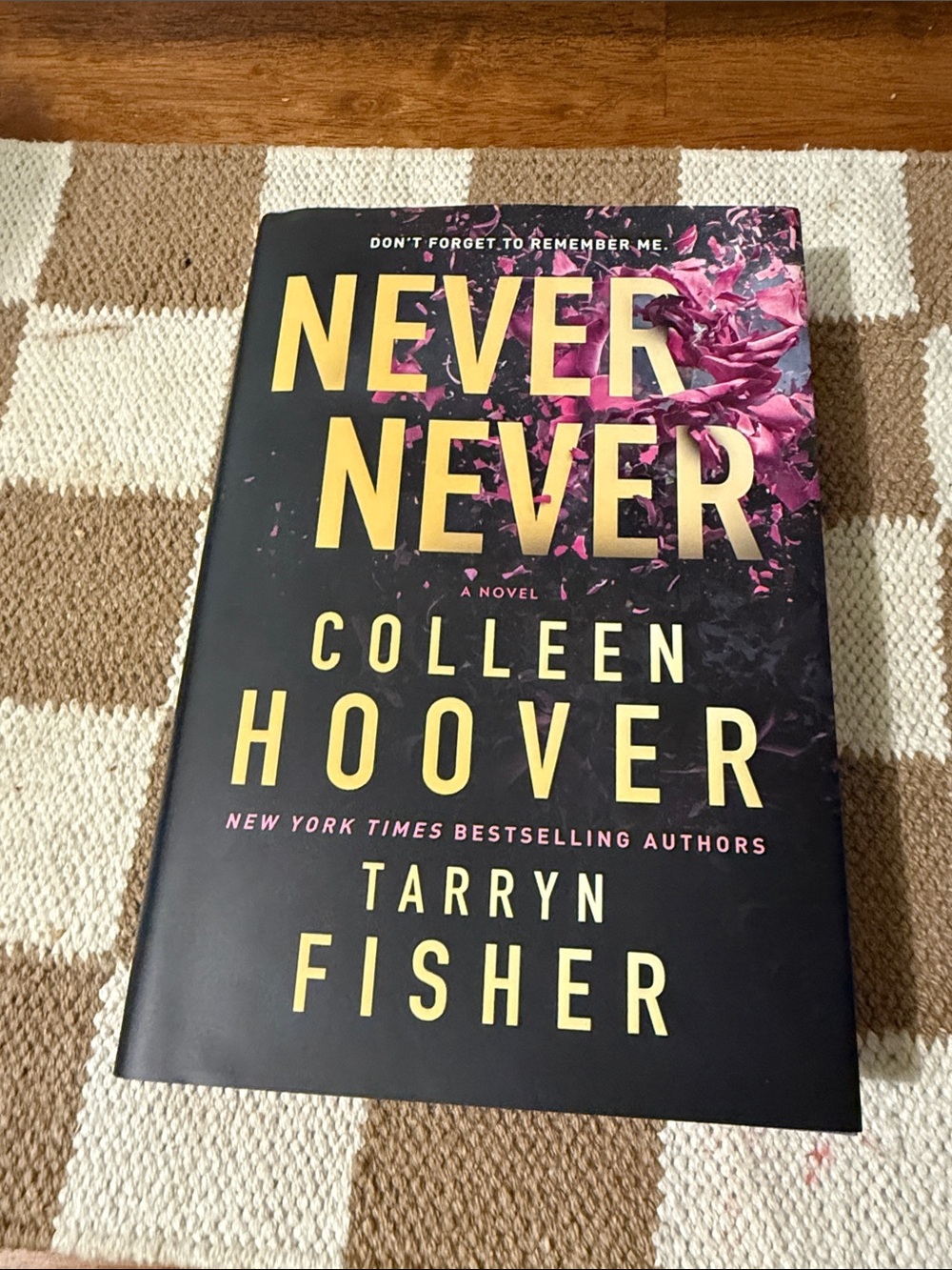 Colleen Hoover & Tarryn Fisher Never Never - Black & Pink Hardcover Novel